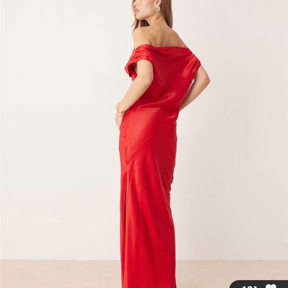 ASOS Red One Shoulder Dress - Picture 2 of 2